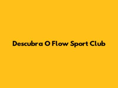 Descubra O Flow Sport Club